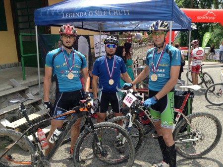 Marek Matúška, Kristián Varga a Róbert Gombala v cieli v Levoči - 4.kolo XCM 2016